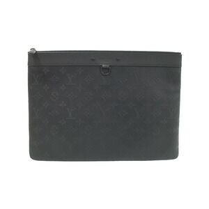Louis Vuitton Monogram Shadow Black Pochette Discovery Clutch Bag